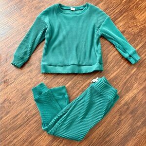 GAP ribbed sweatshirt and pants set